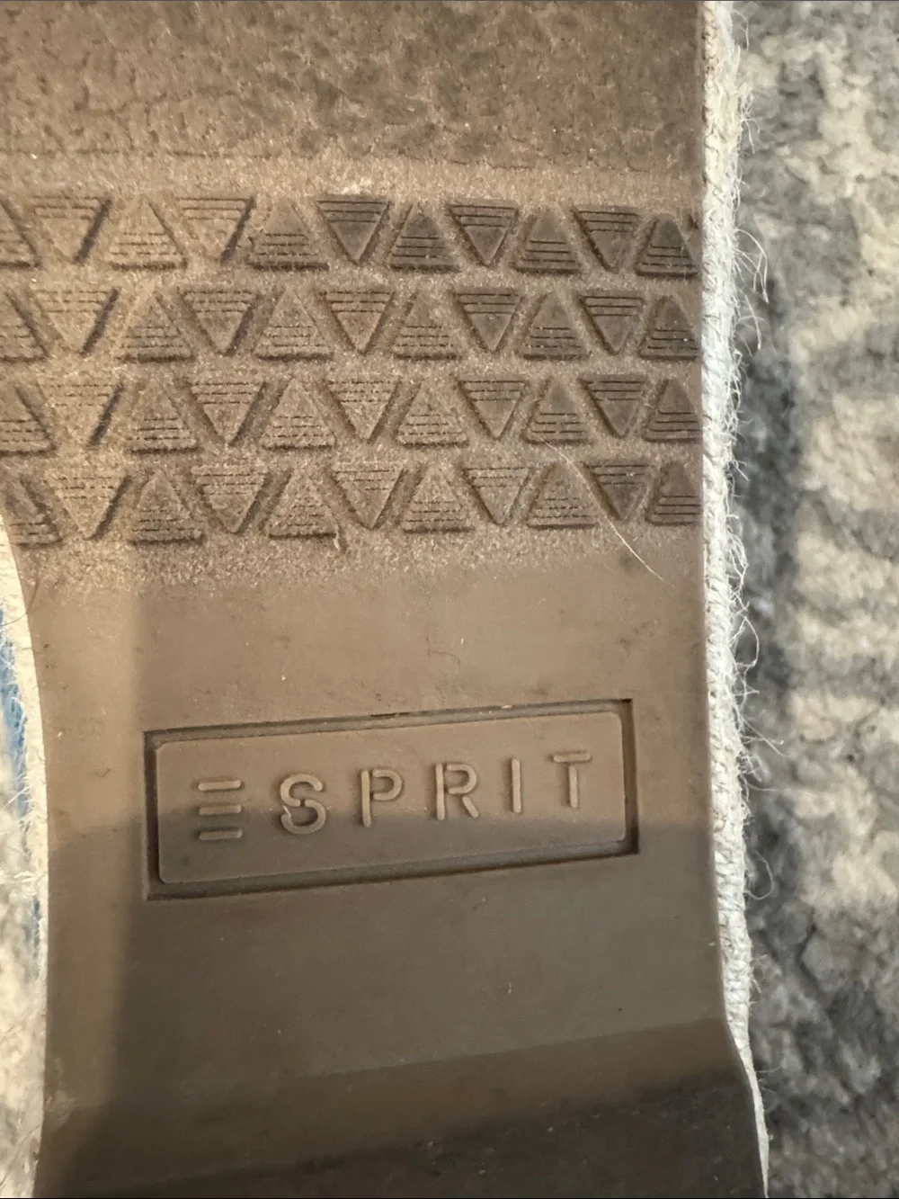 Esprit Denim-Look Blue Espadrille Flats